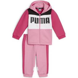 Puma Kid's Minicats Colorblock Jogger Sports Suit - Fast Pink