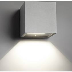LIGHT-POINT Cube XL Down LED Silver Vægarmatur