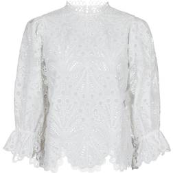 Neo Noir Adela Embroidery Blouse - Off White