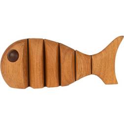 Spring Copenhagen The Wooden Fish Large Brown Dekorationsfigur 9cm