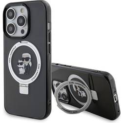Karl Lagerfeld Ring Stand MagSafe Case for iPhone 15 Pro
