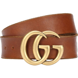 Gucci Double G Buckle Belt - Brown