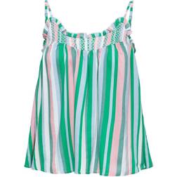 Selected Striped Top - Snow White