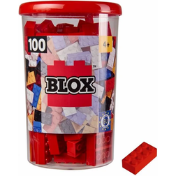 Simba Simba 10411890 Blox Steine in Dose, Konstruktionsspielzeug, 100, rot