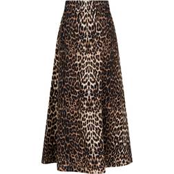 Neo Noir Yara Long Skirt - Leopard