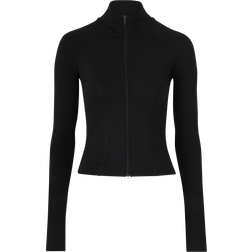 Gina Tricot Soft Touch Zip Jacket - Black
