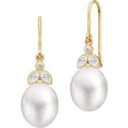 Julie Sandlau Tasha Earrings - Gold/Pearls/Transparent