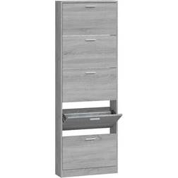 vidaXL Cabinet Grey Sonoma Skostativ 59x169cm