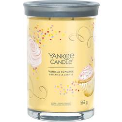 Yankee Candle Vanilla Cupcake Yellow/Grey Duftlys 567g