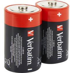 Verbatim D Alkaline Batteries 2-pack