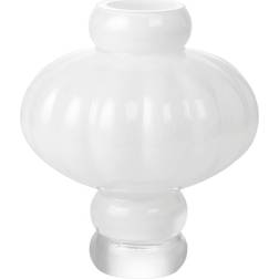 Louise Roe Balloon Opal White Vase 20cm