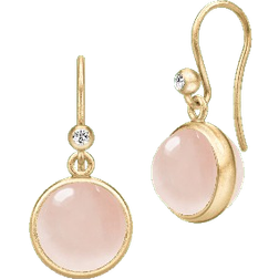 Julie Sandlau Prime Earrings - Gold/Pink/Transparent