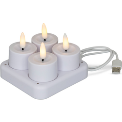 Cozzy Tea Lights Rechargeable White LED-lys 4.8cm