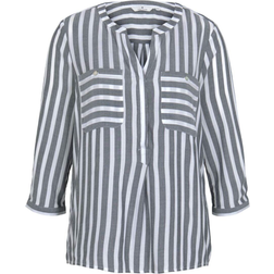 Tom Tailor Striped Blouse - Off White/Navy