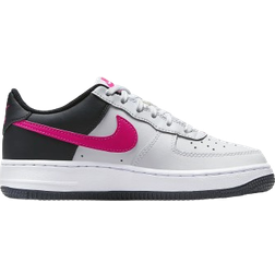 Nike Air Force 1 GS - White/Dark Obsidian/Fierce Pink