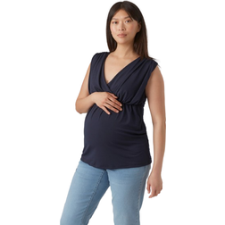 Mamalicious Maternity-Top Blue Navy Blazer