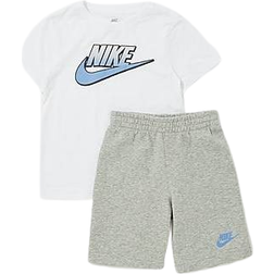 Nike Fade Logo T-shirt/Shorts Set - White