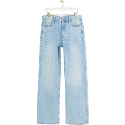 River Island High Waisted Relaxed Straight Leg Jeans - Blue