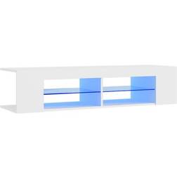 vidaXL Led Lights White TV-bord 135x30cm