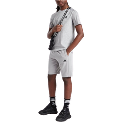 adidas Junior Badge of Sport T-shirt/Shorts Set - Medium Grey Heather (IW3625)