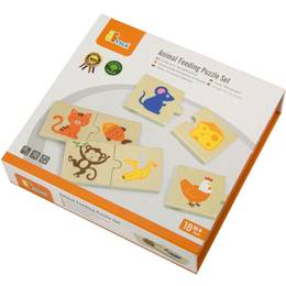 Vigatoys Animal Feeding Puzzle Set 24 Brikker