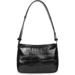 Adax Unlimit Kerry Croco Print Shoulder Bag - Black