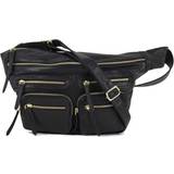 Håndtasker på tilbud Re:Designed Ly Bumbag - Black/Gold