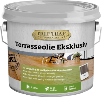 Trip trap terrasseolie Trip trap Terrace Exclusive Olie Sort 2.5L