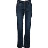PULZ Jeans Karolina Highwaist Straight Jeans - Dark Blue Denim