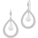 Julie Sandlau Earrings - Silver/Transparent/Pearl