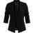 Vila 3/4 Sleeved Formfitted Blazer - Black