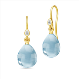 Descent Senator Kvarter Julie Sandlau Mermaid Earrings - Gold/Transparent