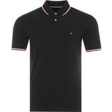 Tommy Hilfiger Organic Cotton Slim Fit Tipped Polo Shirt - Black