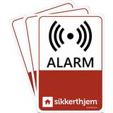 Alarmsystemer & Overvågning SikkertHjem Preventive Alarm Labels 3-pack