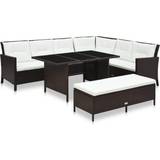 Havemøbler vidaXL 48153 Loungesæt, 1 borde inkl. 2 sofaer
