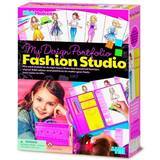 Kreativitetsbøger 4M My Design Portfolio Fashion Studio