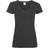 Universal Textiles Women's Value Fitted V-Neck Short Sleeve Casual T-shirt - Pitch Black