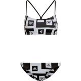 Adidas Women's Logo Graphic Bikini Set - White/Black