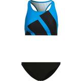 Adidas Women's Big Logo Graphic Bikini Set - Blue Rush