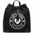 Love Moschino Logo Print Canvas Backpack - Black
