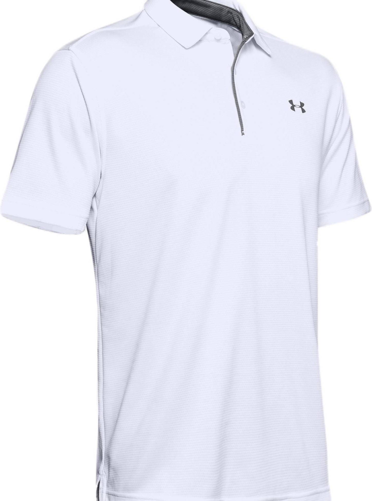 Under Armour Tech Polo Shirt Men - White/Graphite • Pris