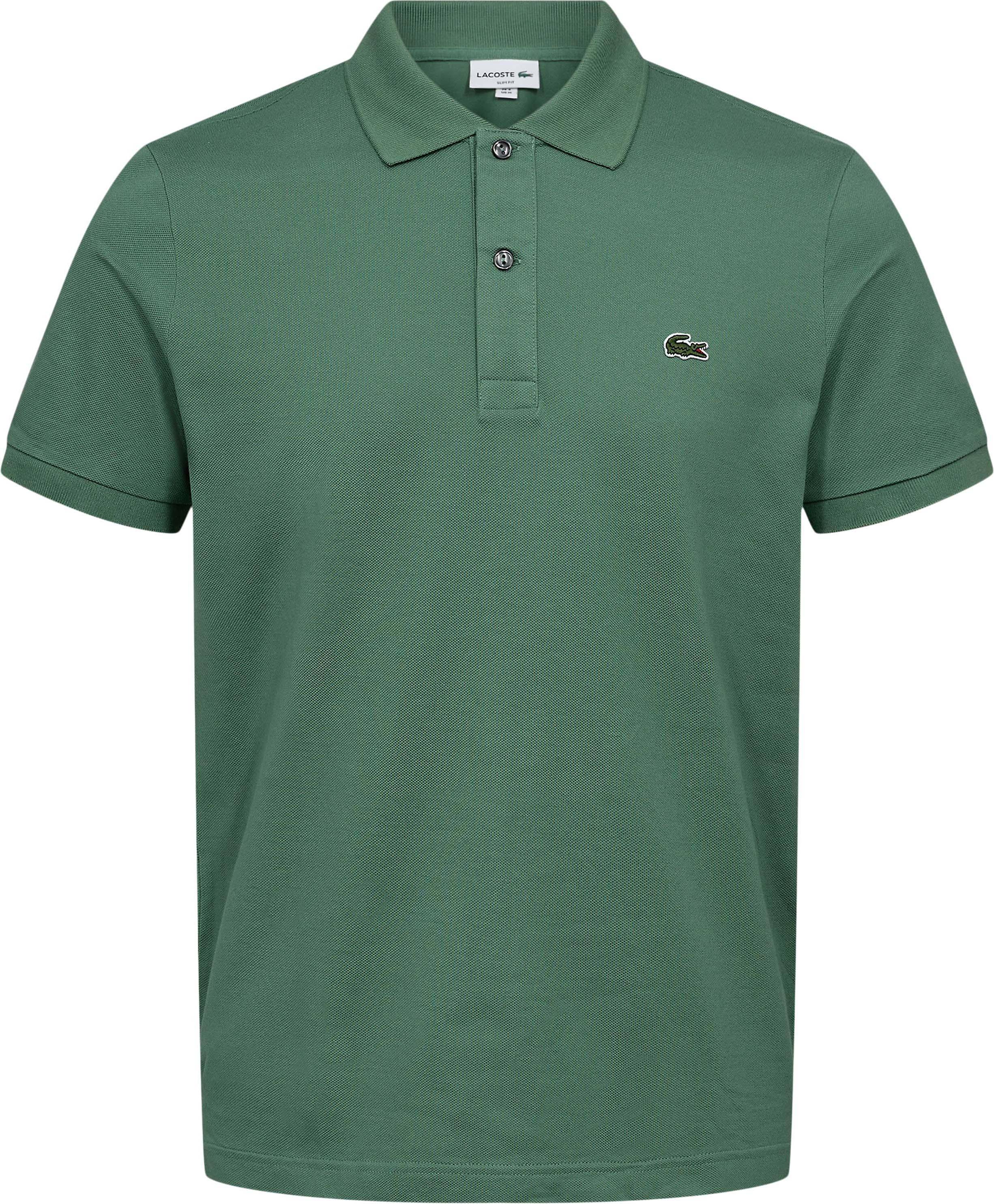 Lacoste Pique Polo Shirt - Mid Green • Se priser