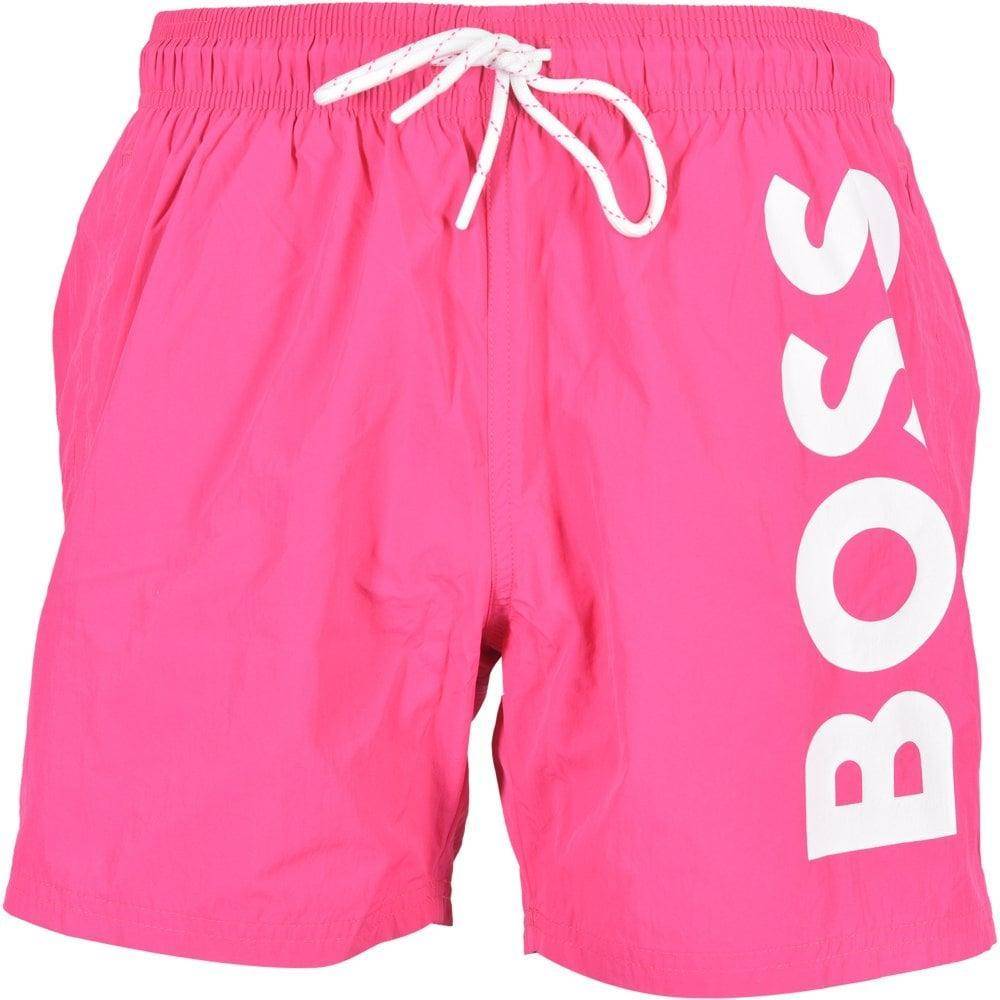 HUGO BOSS Octopus Swim Shorts, Pink/white • Pris
