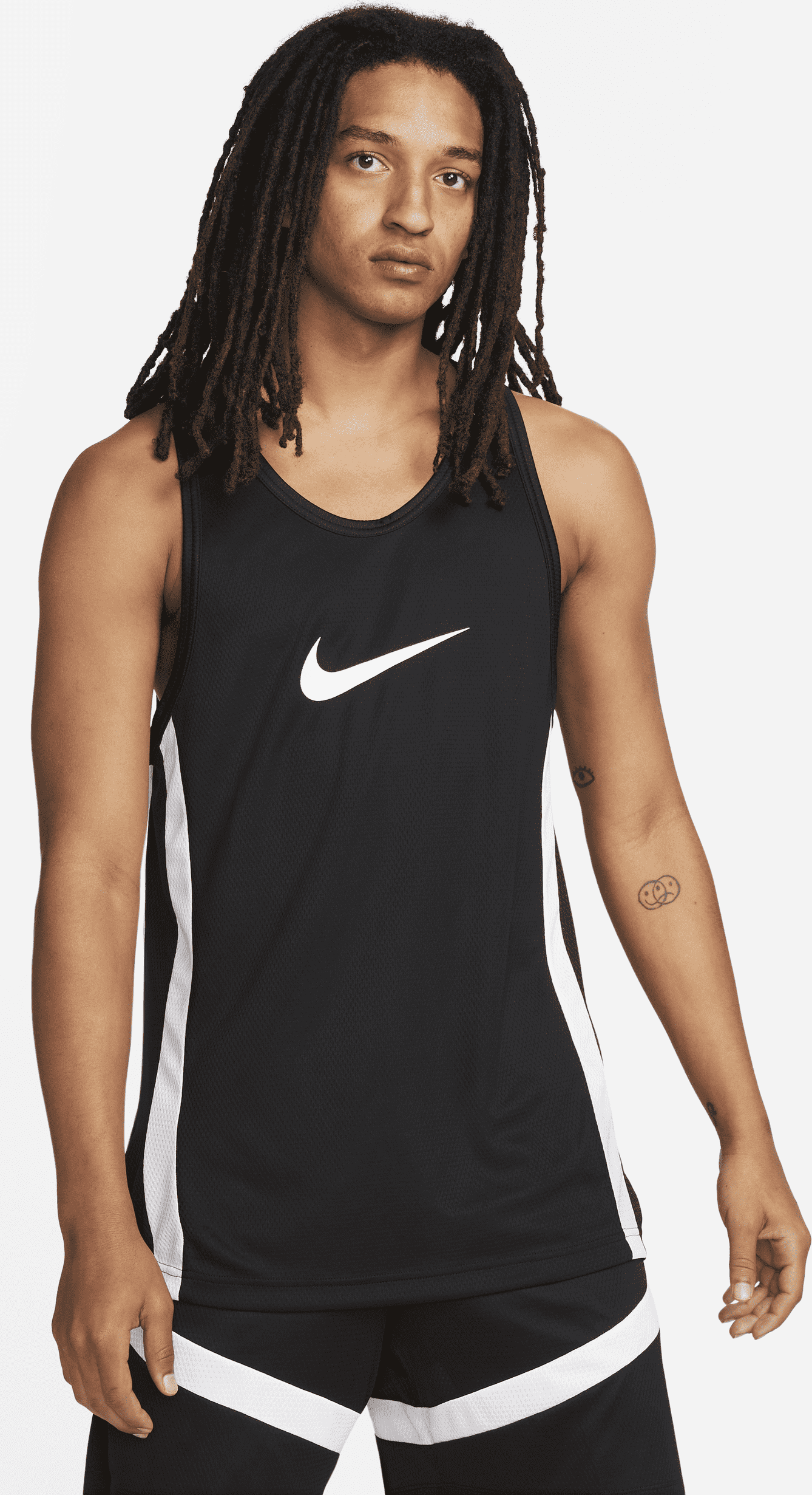 Nike Icon Dri-FIT-basketballtrøje til mænd sort • Pris