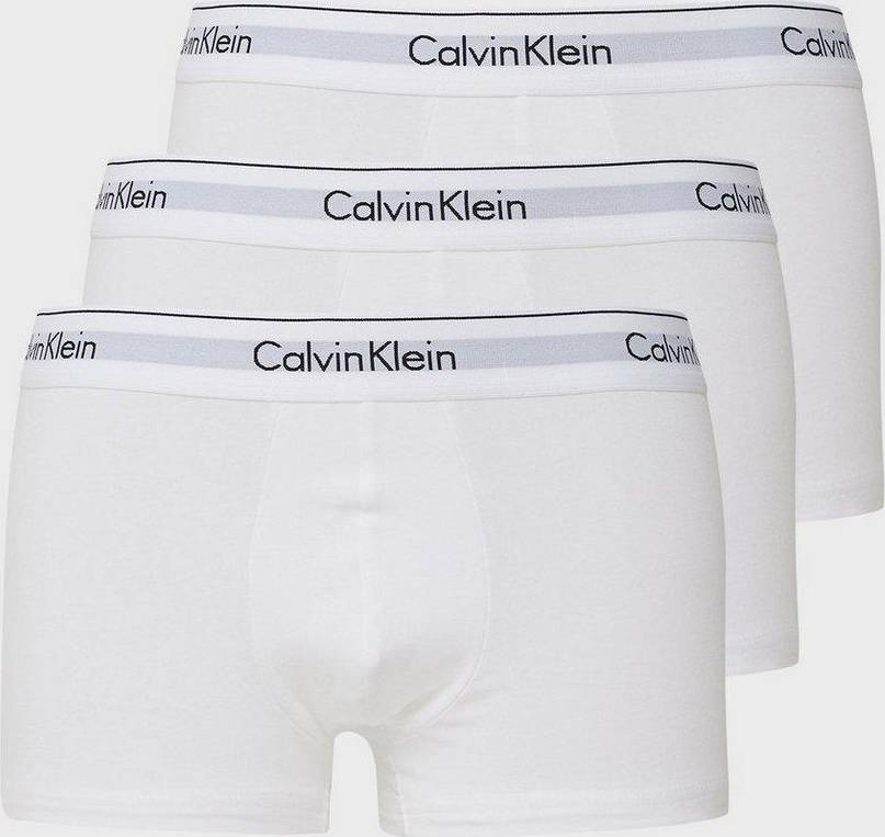Calvin Klein Underwear Trunk 3PK Briefs White • Pris