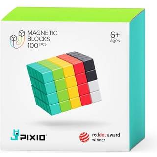 PIXIO 100 magnetiske blokke 6 Farver