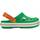 Crocs Crocband Clog - Grass Green/White/Blazing Orange