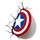 Paladone Marvel 3D LED Light Captain America Shield Væglampe