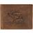 Greenburry Vintage Hunting Stag Landscape Leather Wallet - Antique Brown