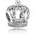 Pandora Fairytale Crown Charm - Silver/Transparent